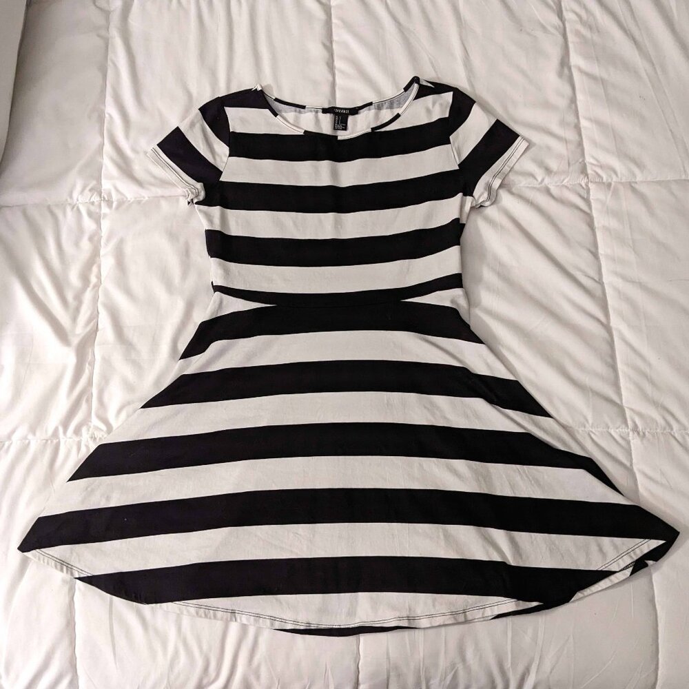 Forever21 Striped Sporty Minidress, L